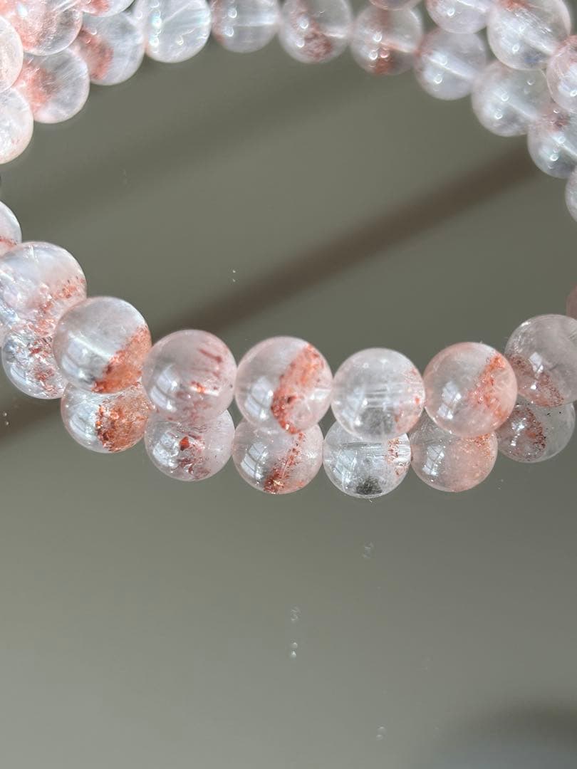 【希少・ファントム入り】レピドクロサイト 8mm ブレスレット 天然石