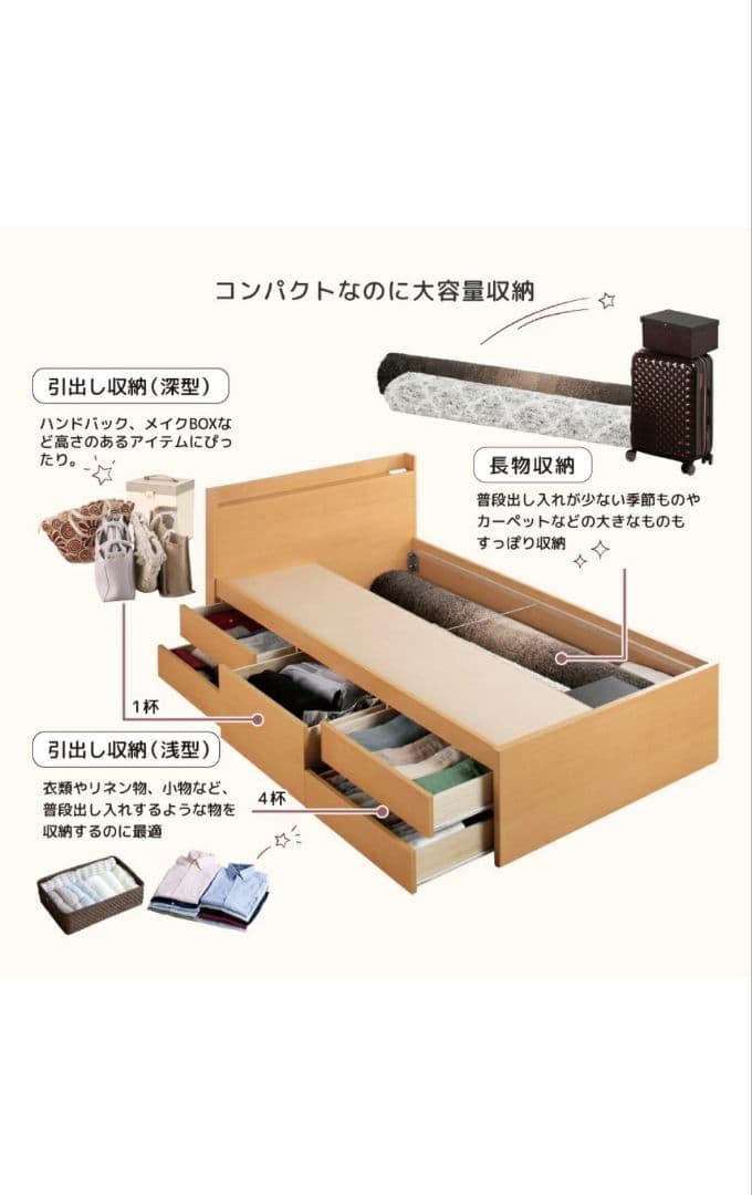 「関東エリアの方に向け」セミシングルベッドフレーム