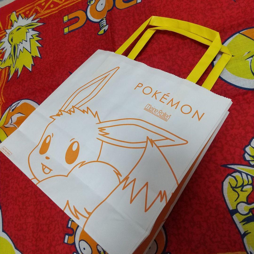 ② ポケットモンスター ポケモン 初代 初期 ハンカチ バンダナ 赤 紙袋