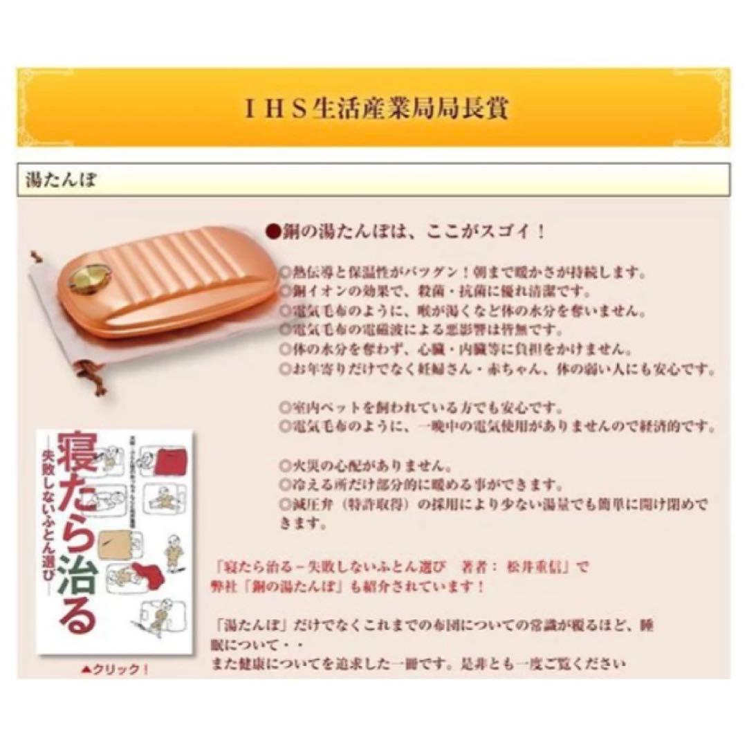 新光堂 純銅湯たんぽ 2.3L S-9395L