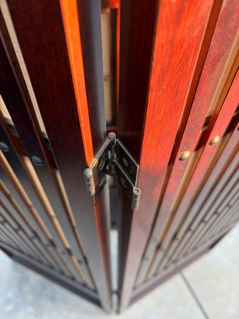 花梨　木製　パーテーション　家具　レトロ　アンティーク