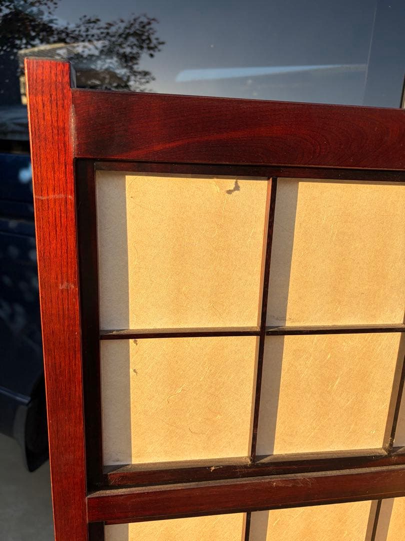 花梨　木製　パーテーション　家具　レトロ　アンティーク