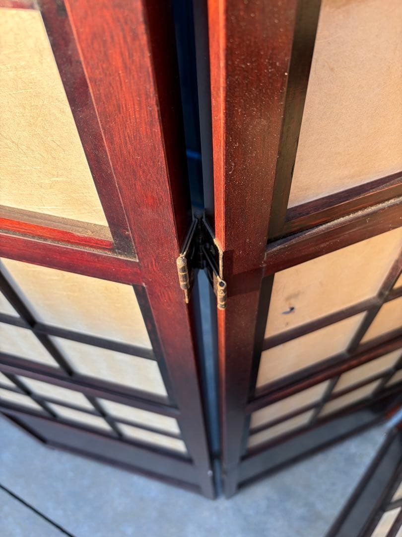 花梨　木製　パーテーション　家具　レトロ　アンティーク