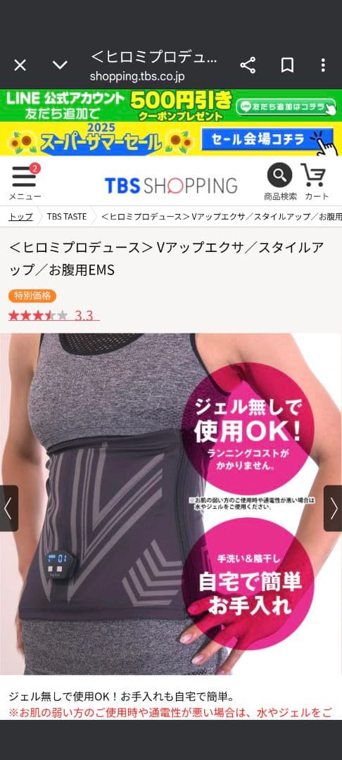 ヒロミプロデュース　Vアップエクサ　Мサイズ