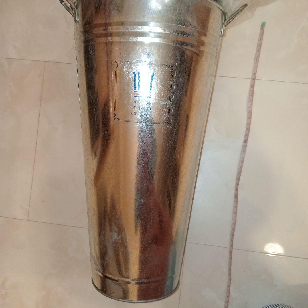 6個まとめ売り★傘や花木にも♪おしゃれなスチール製円丈長★筒型収納バケツ