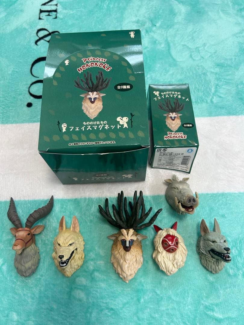 ジブリ もののけ姫 もののけたちのフェイスマグネット 6体セット シシ