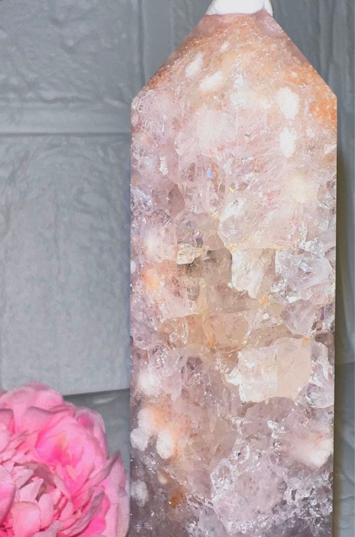 ⑮ピンクアメジスト♥️タワー♥️チェリーブロッサム♥️桜瑪瑙♥️花瑪瑙♥️フラワーアゲート