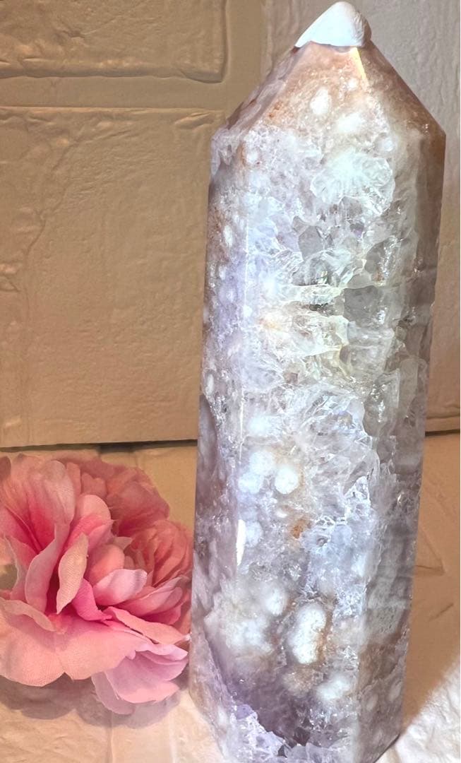 ⑮ピンクアメジスト♥️タワー♥️チェリーブロッサム♥️桜瑪瑙♥️花瑪瑙♥️フラワーアゲート