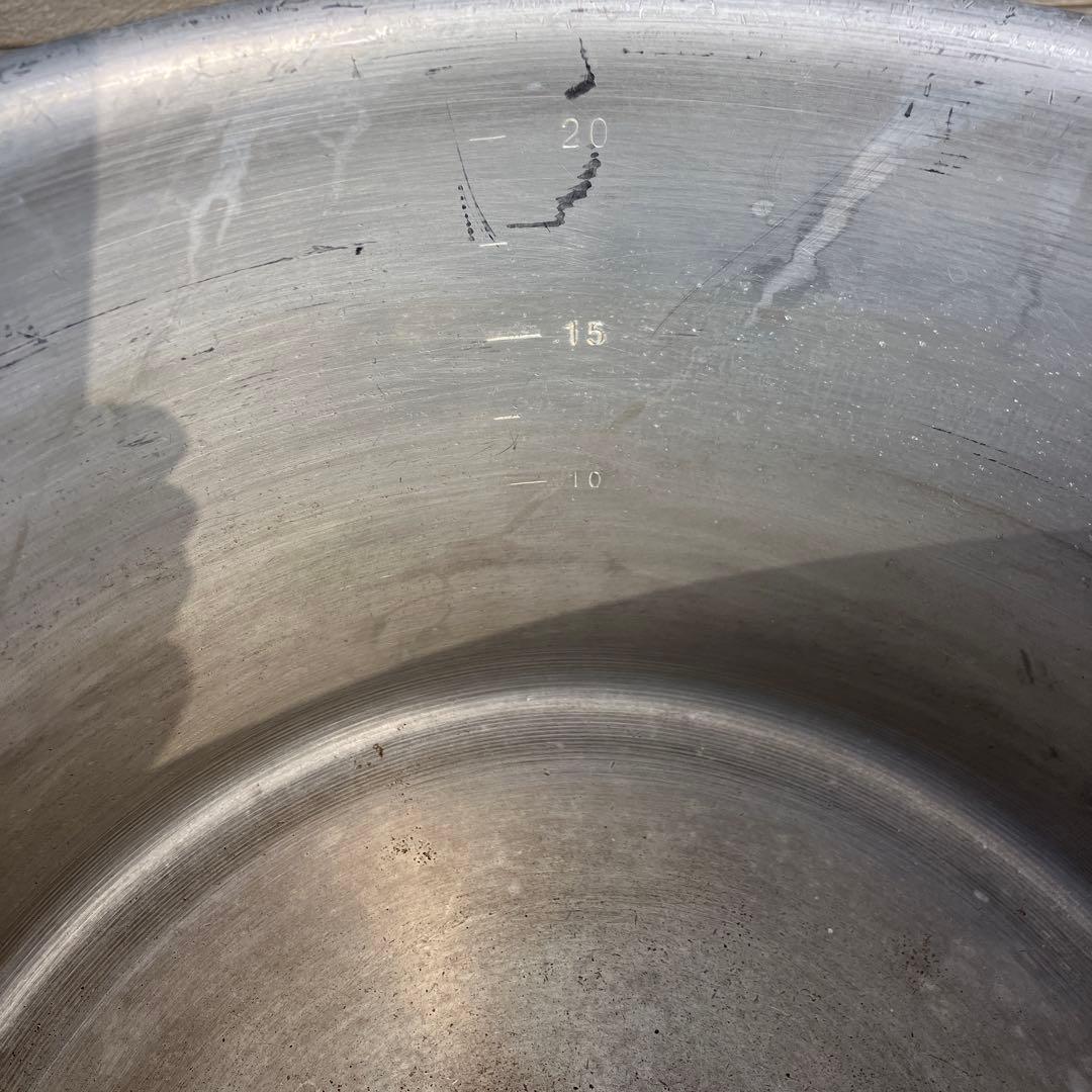 アルミ製 20L 両手鍋