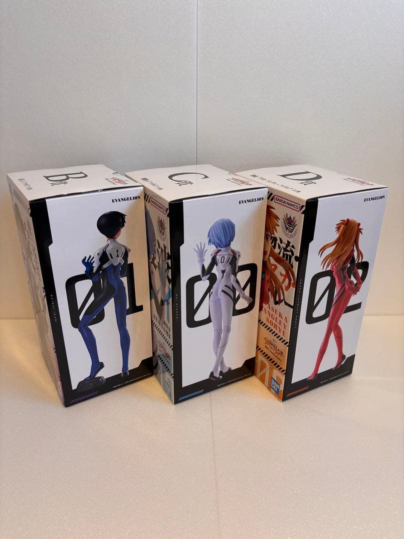 1番くじ エヴァンゲリオン 30th B賞C賞D賞フィギュア3体+下位賞セット