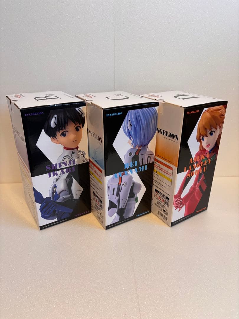 1番くじ エヴァンゲリオン 30th B賞C賞D賞フィギュア3体+下位賞セット