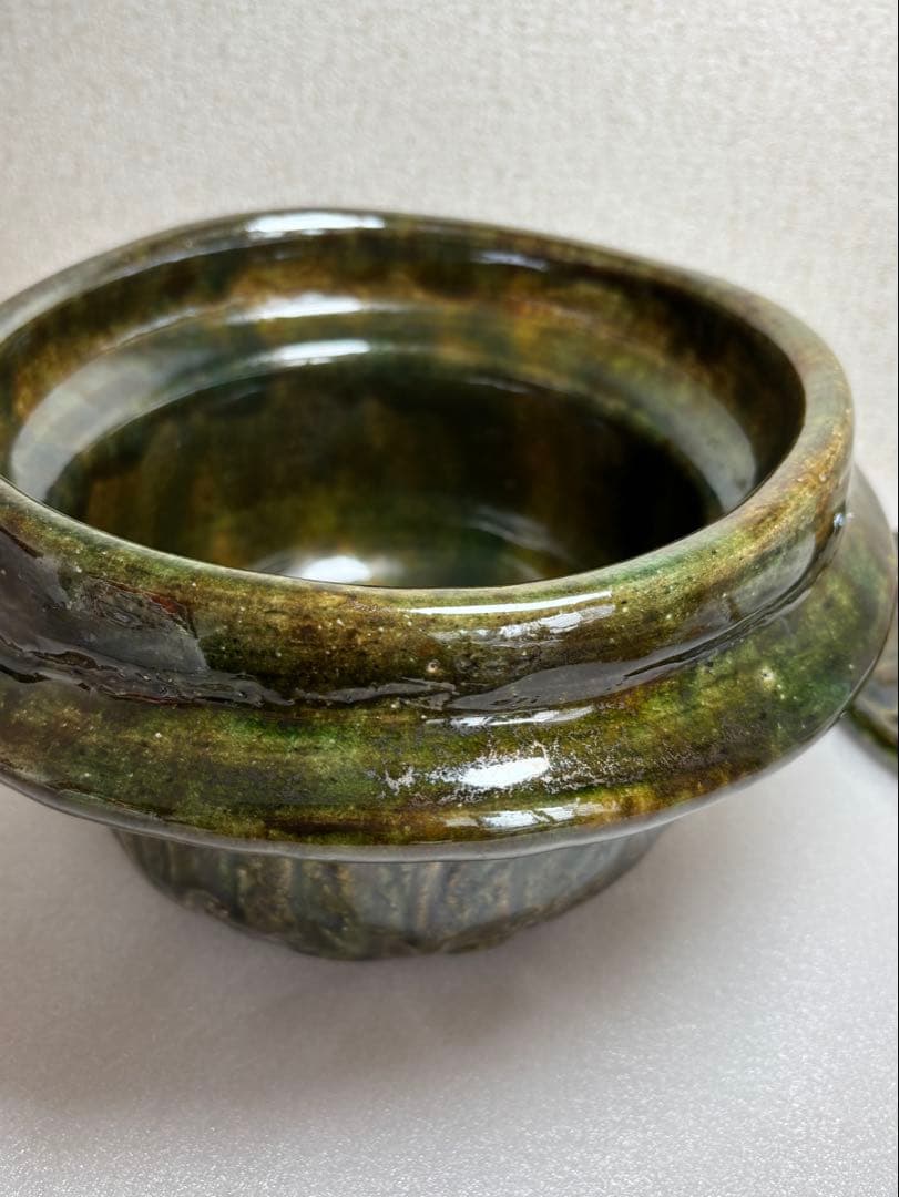 限定　新品　雲井窯 　織部まぐれ3合炊き　ご飯鍋土鍋 中川一辺陶　即日発送