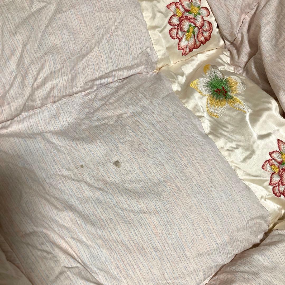 丸八真綿　羽毛　肌掛け布団　ダブル