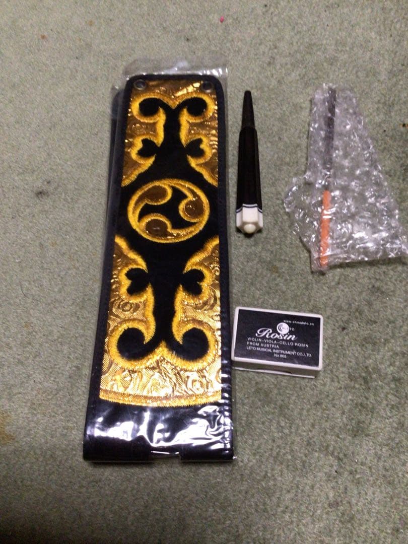 三線本体 蛇皮 強化張りケース付き