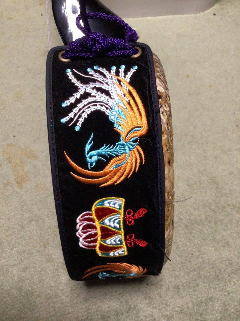 三線本体 蛇皮 強化張りケース付き