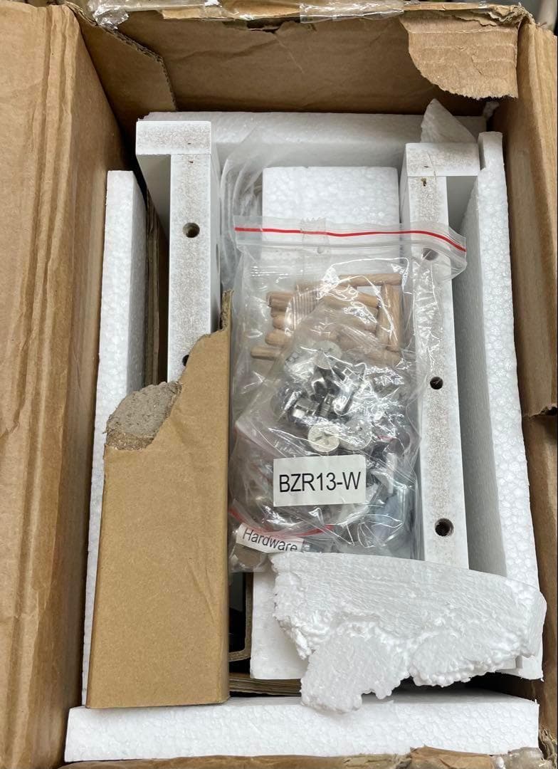 SoBuy サイドボード キャビネット リビングボード (BZR13-W)