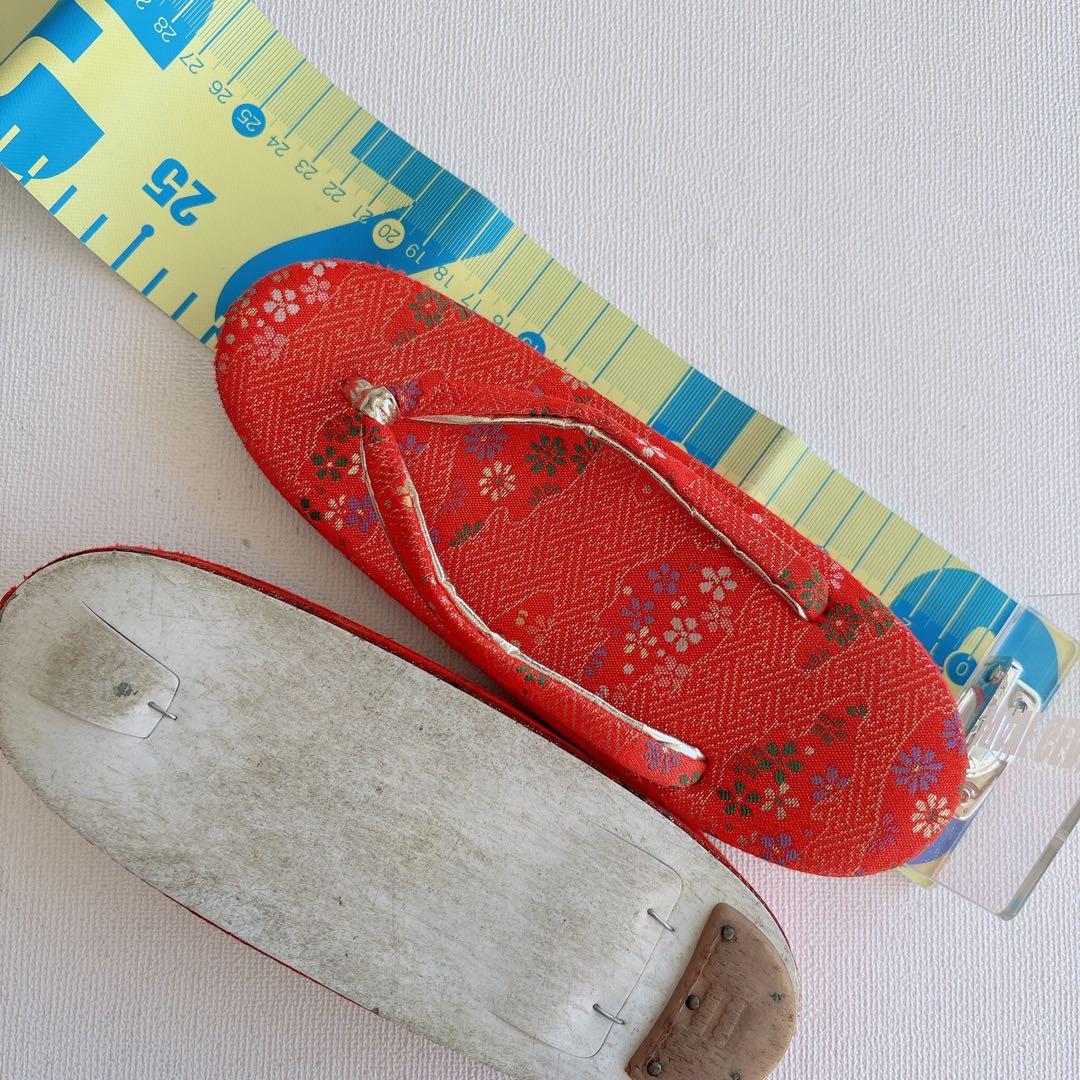 【お買い得セット】七五三　7歳女の子　赤　鼓　袋帯　51640