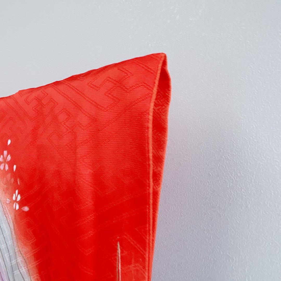 【お買い得セット】七五三　7歳女の子　赤　鼓　袋帯　51640