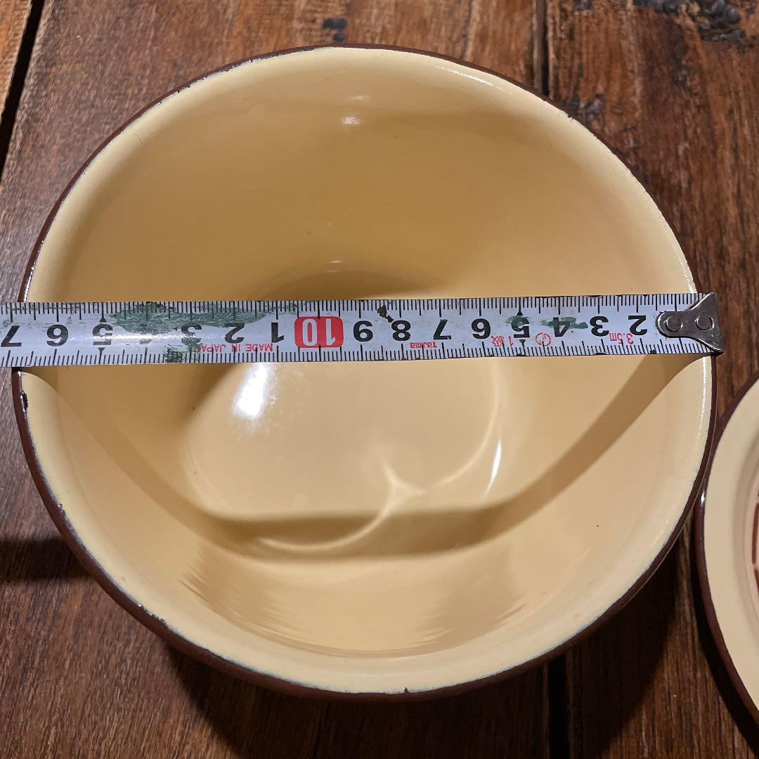 期間限定お値下げ　nounours ベア ホーロー 2点セット ヴィンテージ