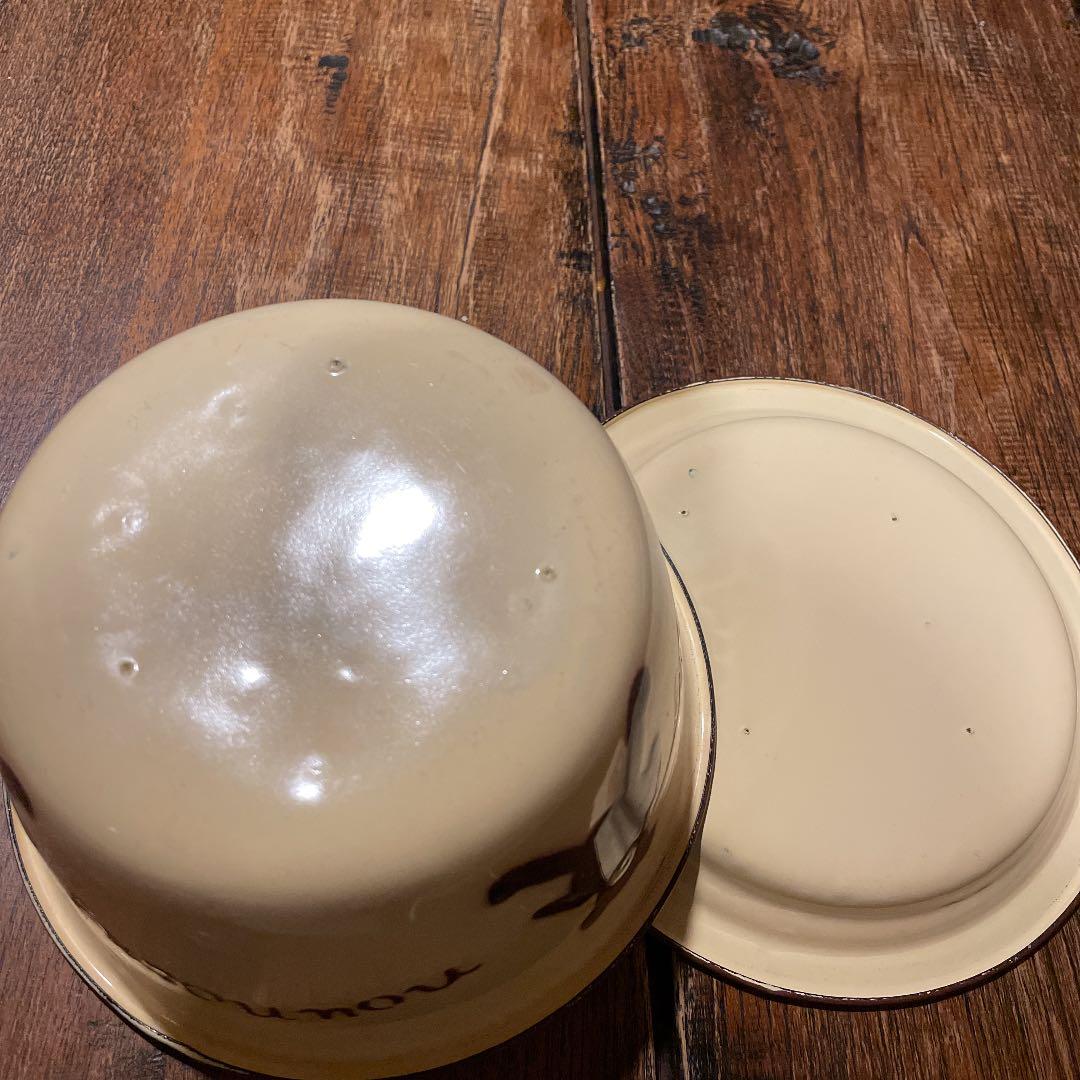 期間限定お値下げ　nounours ベア ホーロー 2点セット ヴィンテージ