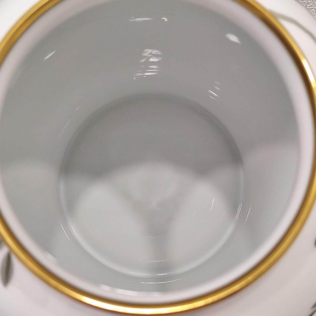 希少] OKURA 大倉陶園 花器 花瓶 藤の花 フラワーベース 金彩 大倉陶園