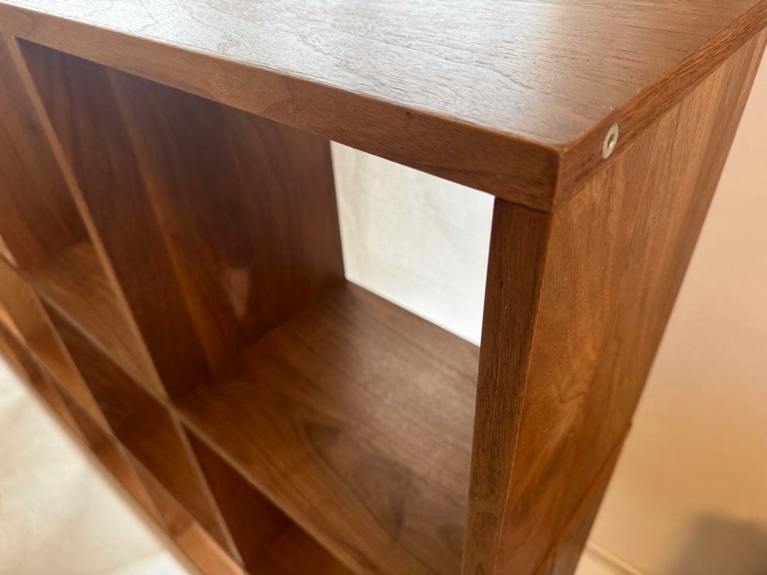 無印良品　スタッキングシェルフ　5段×3列　ウォールナット