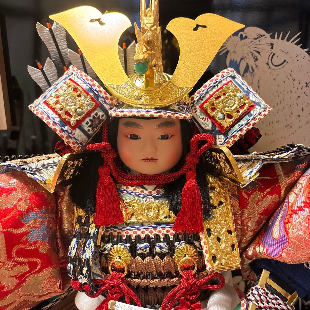 五月人形 武者人形 ケース付き