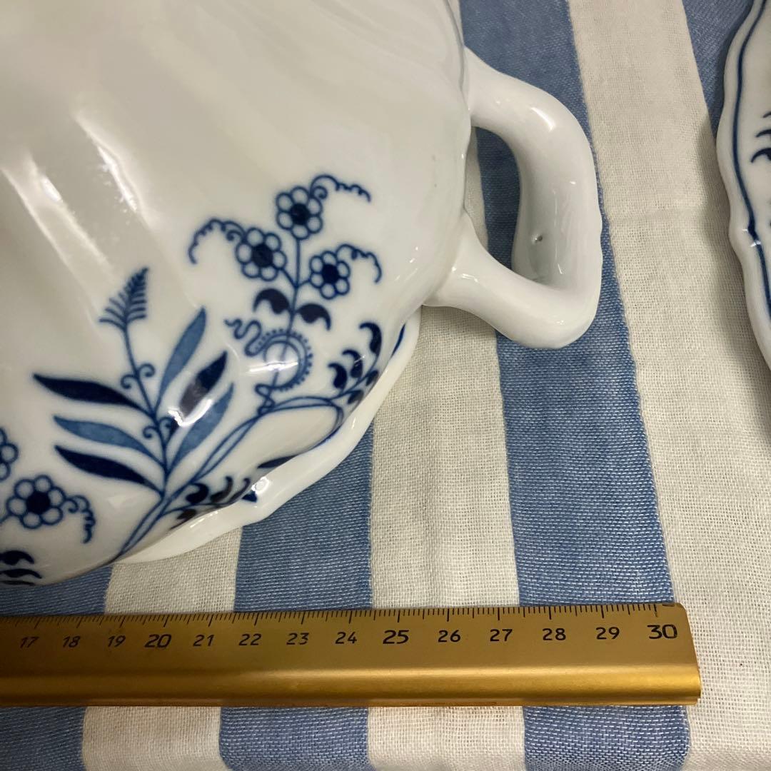 80s希少ブルーダニューブスープポット★新品同様★大型スープチューリン&レードル