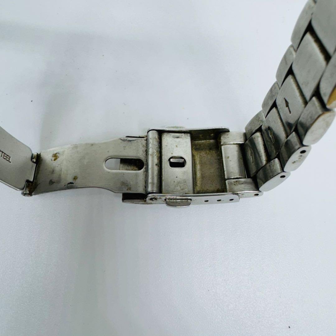 ✨TECHNOS✨テクノス✨クロノグラフ✨クォーツ✨ブラック文字盤✨腕時計✨