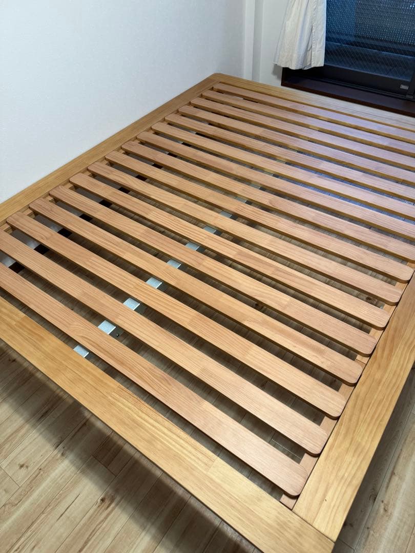 コアラマットレス　ミライカスタム　ベッドフレーム　クイーンサイズ　すのこベッド