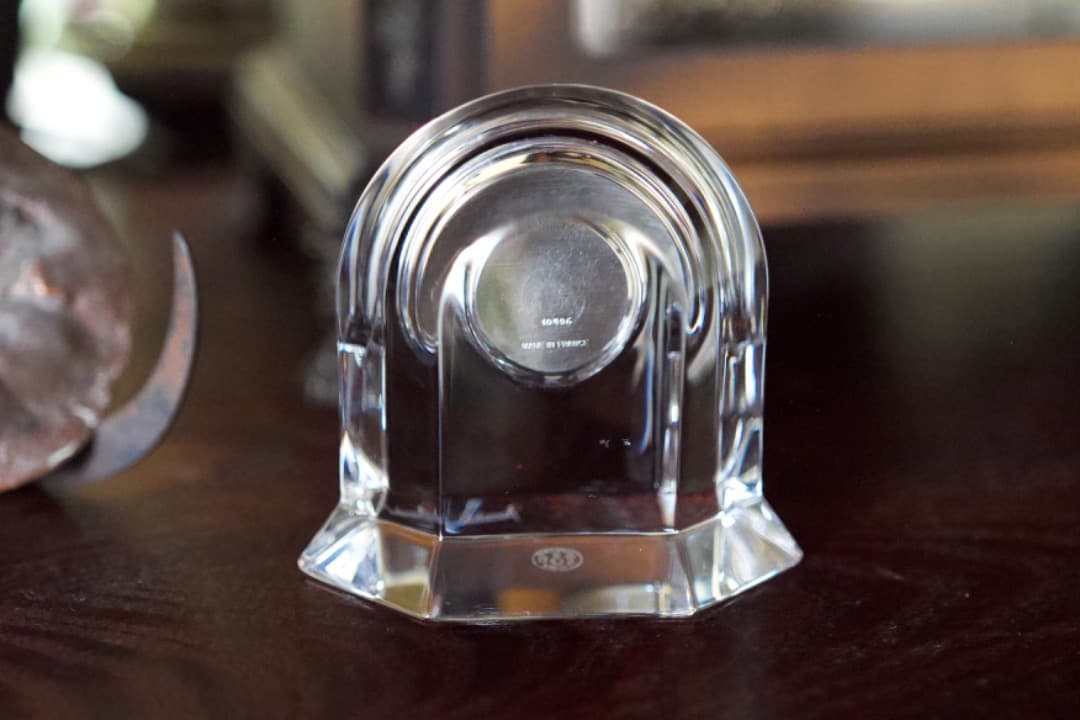 【美品】バカラ　クリスタル置時計