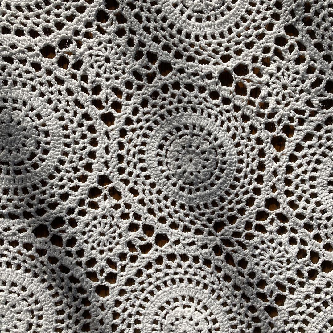 レース編み　150×120 テーブルクロス