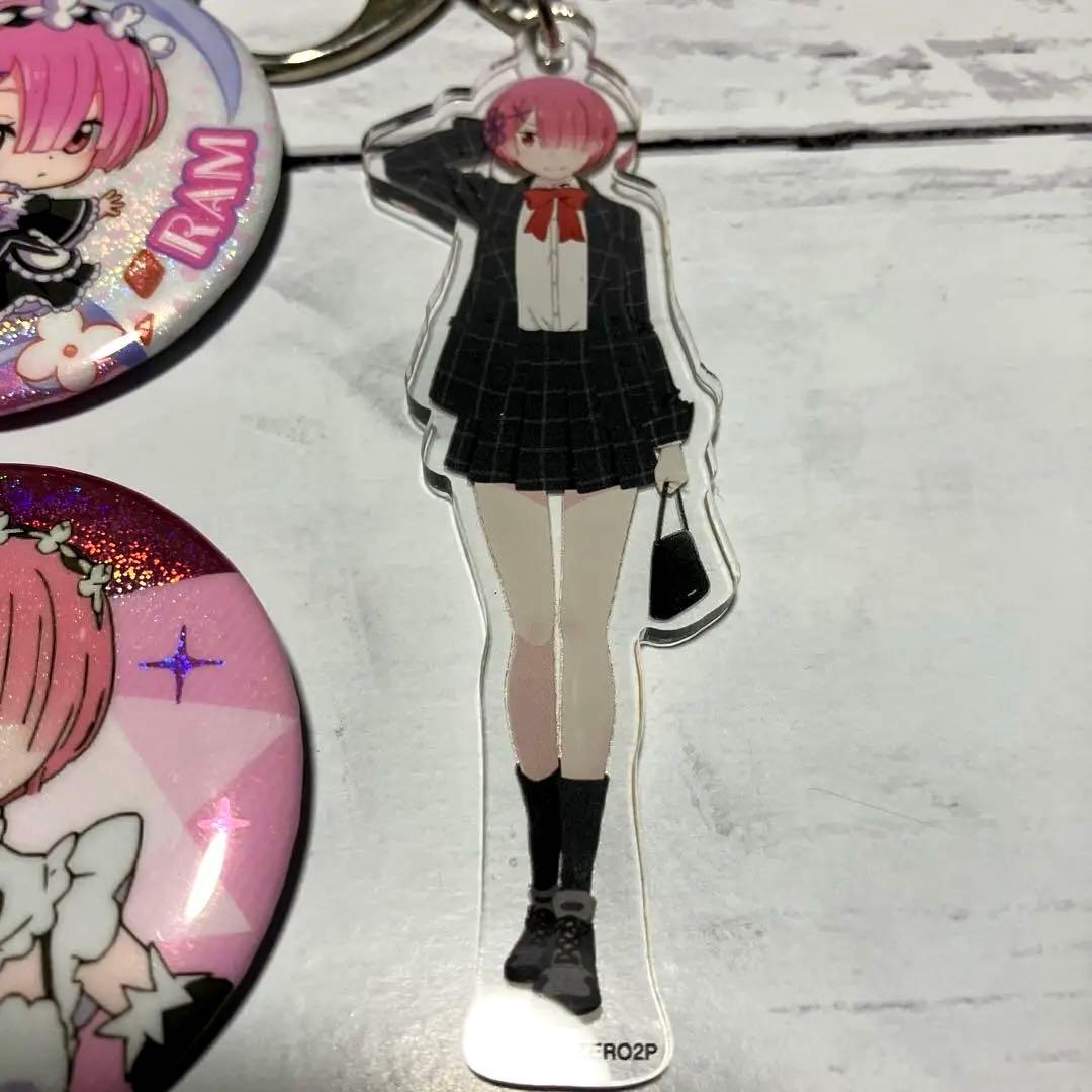 リゼロ ラム 缶バッジ アクリルキーホルダーセット - メルカリ