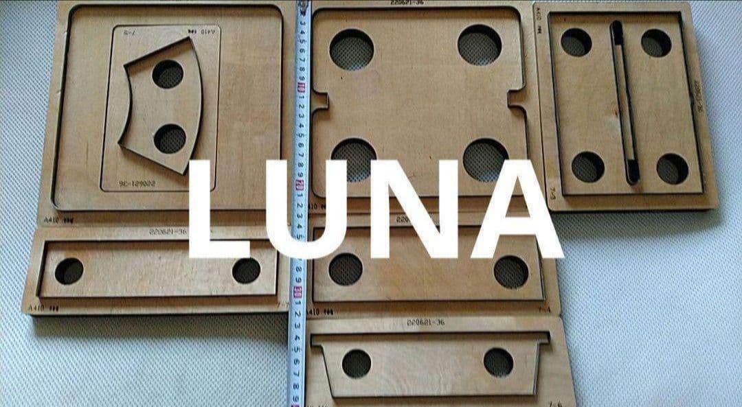 長財布 カード入れ 財布 型の 抜き型　レザークラフト