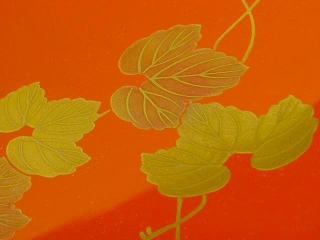 ★　中村宗哲　蔦蒔絵菓子器　裏千家　十四代　淡々斎の花押がございます★x572