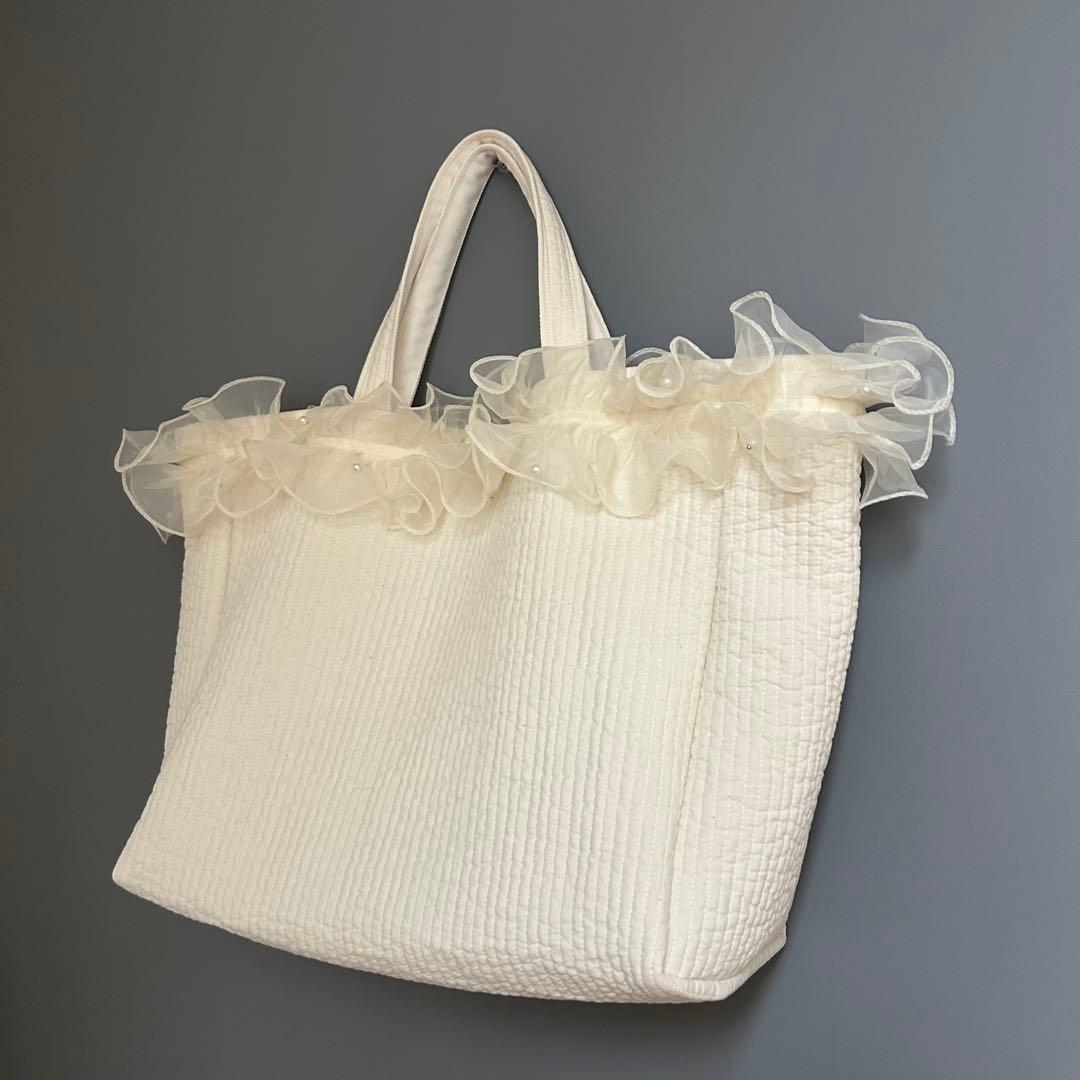 ふわふわブーケチュールヌビバッグLサイズ