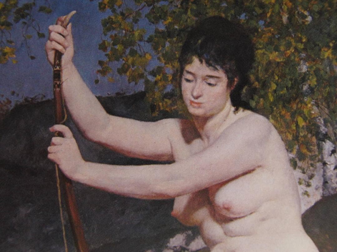 ピエール＝オーギュスト・ルノワール、【ディアーヌ】、希少な額装用画集より