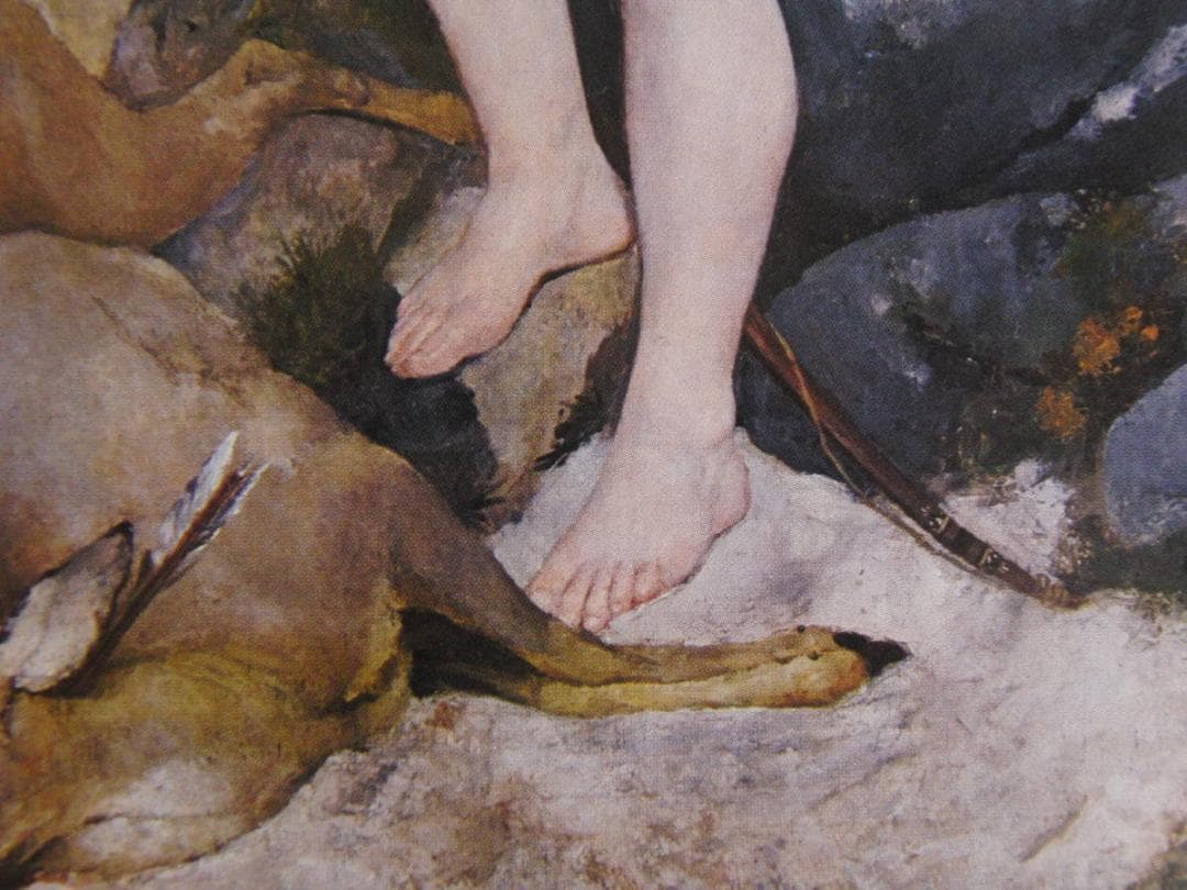 ピエール＝オーギュスト・ルノワール、【ディアーヌ】、希少な額装用画集より