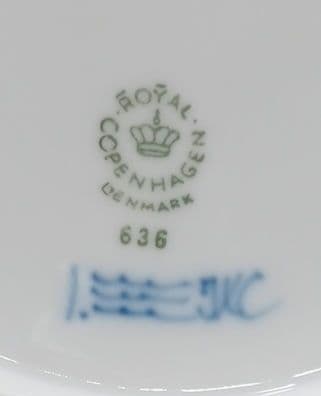 ロイヤルコペンハーゲン ブルーフル－デッド フルレース プレート直径21㎝