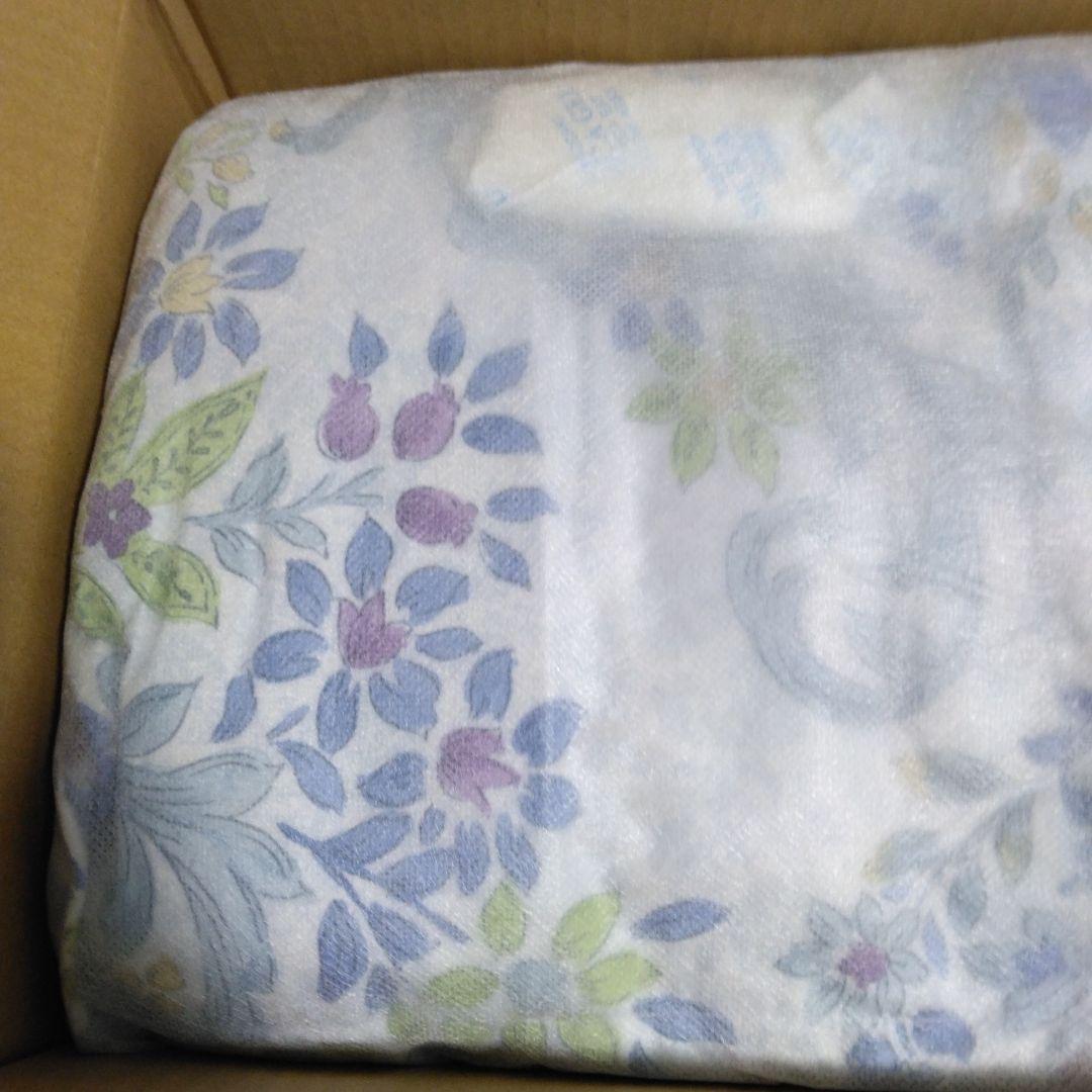 布団　moririn ダウンケット　ブルー　ダブル　ジャパネットたかた　洗える