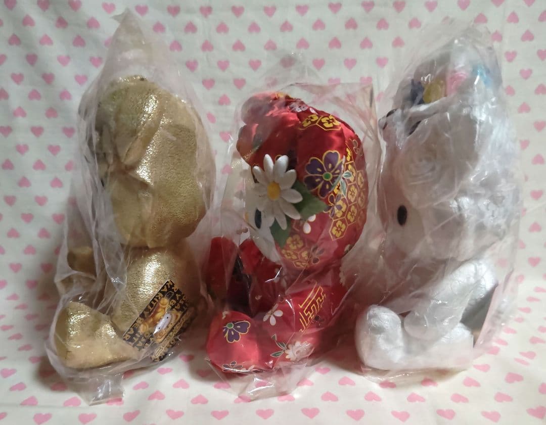 ご当地キティ ぬいぐるみ ベアー物語 大阪 神戸 京都 3体セット 新品