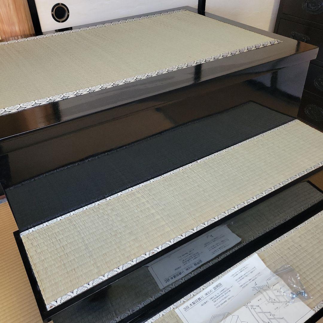 【名工✨鈴甲子雄山作】五月人形 子供武者 漆 木製畳棚 平安時代 大鎧 雄山