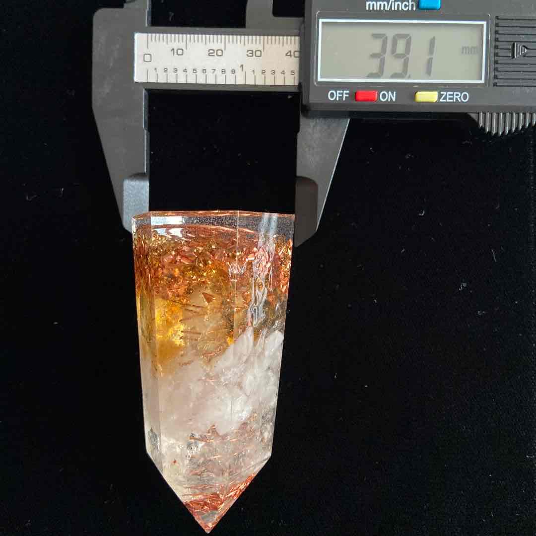 シトリン　大きなポイント　クラスターオルゴナイト