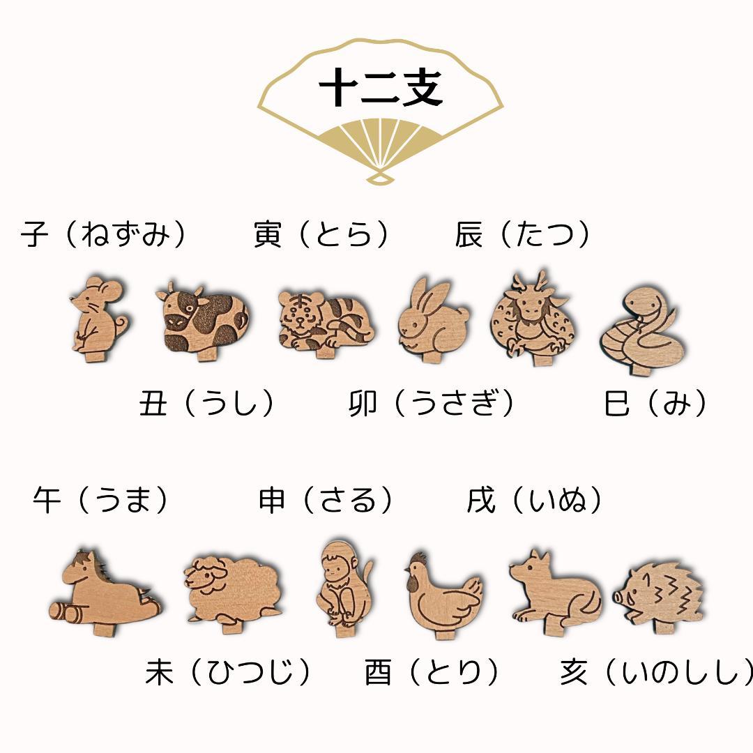 縁起の十二支飾り　干支飾り　置物　干支　馬　午　蛇　正月　正月飾り