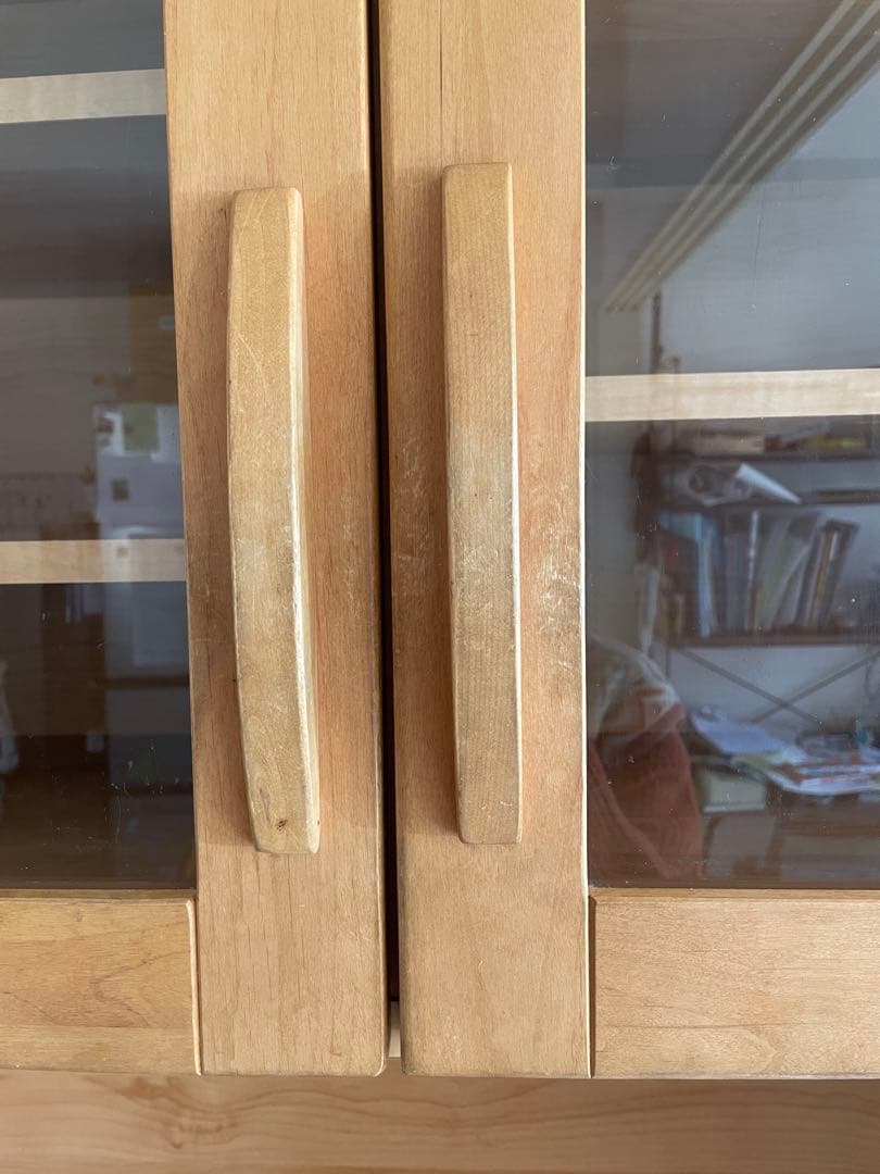 木製キッチン収納キャビネット　カントリー調