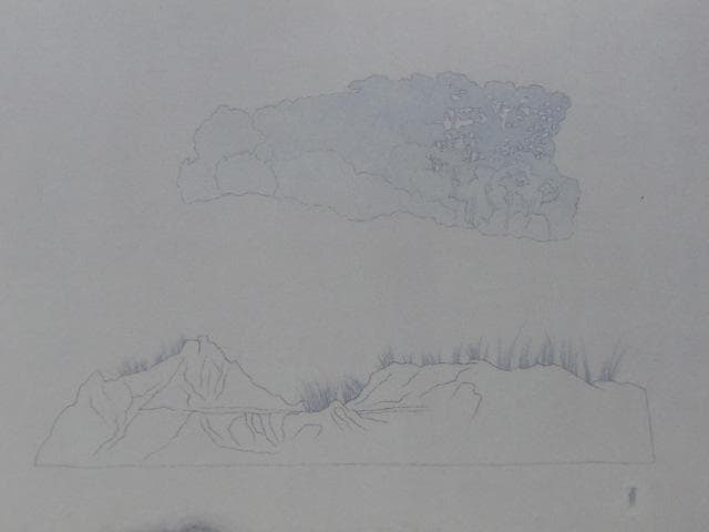 中野弘彦、【山頭火漂泊】、希少な額装用画集より、新品額装付