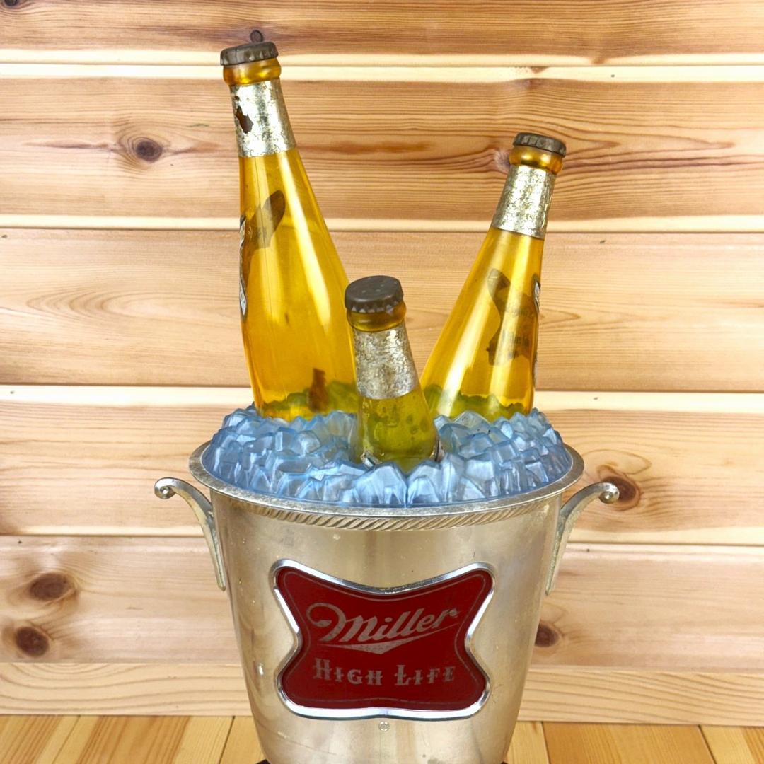 MILLER HIGH LIFE BEER ビール ライトサイン ミラー 回転