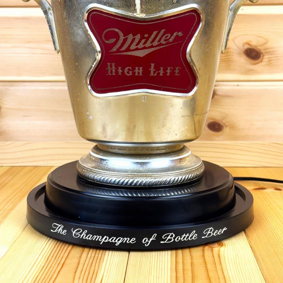 MILLER HIGH LIFE BEER ビール ライトサイン ミラー 回転