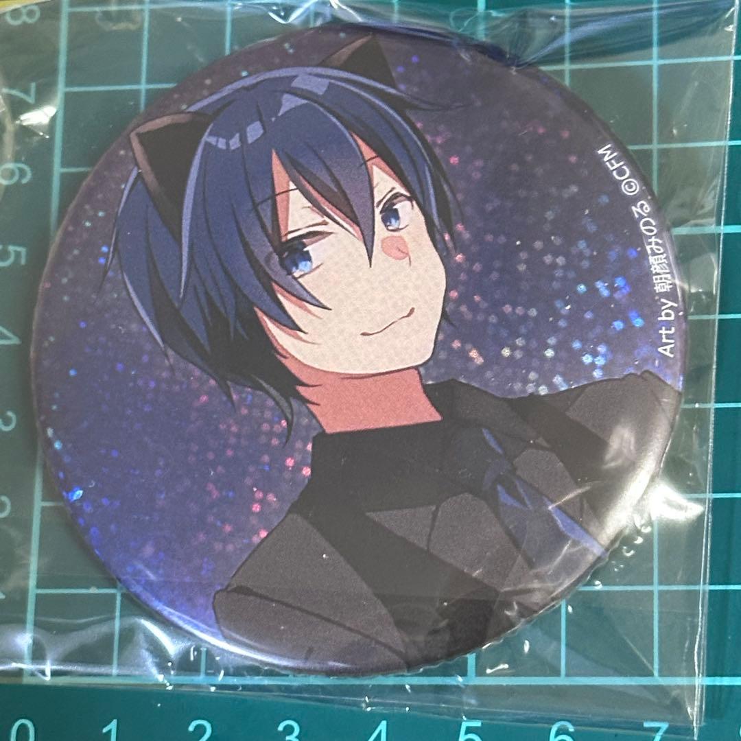 ボーカロイド初音ミク KAITO 缶バッジ 猫耳　朝顔みのる　キャットパーティー