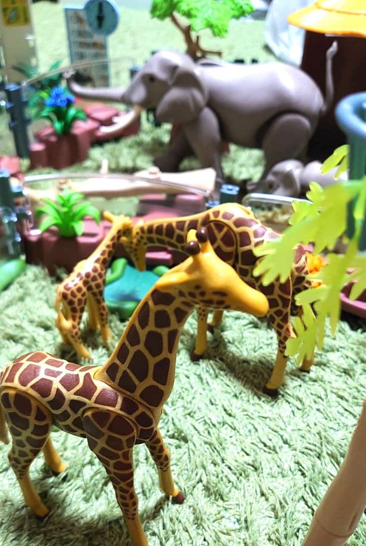 プレイモービル　ZOO　サファリパーク　ペンギン　キリン　猫　色々セット